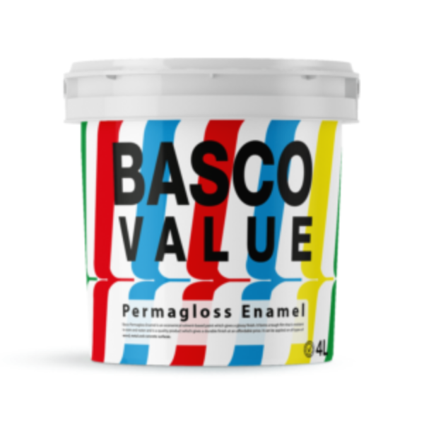 BASCO VALUE PERMANENT GLOSS WHITE 4L